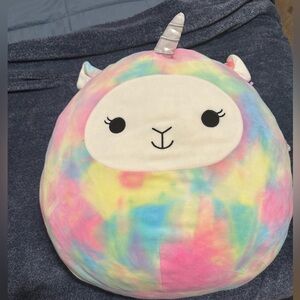 Squishmallows Pastel Tye Dye Rainbow Unicorn